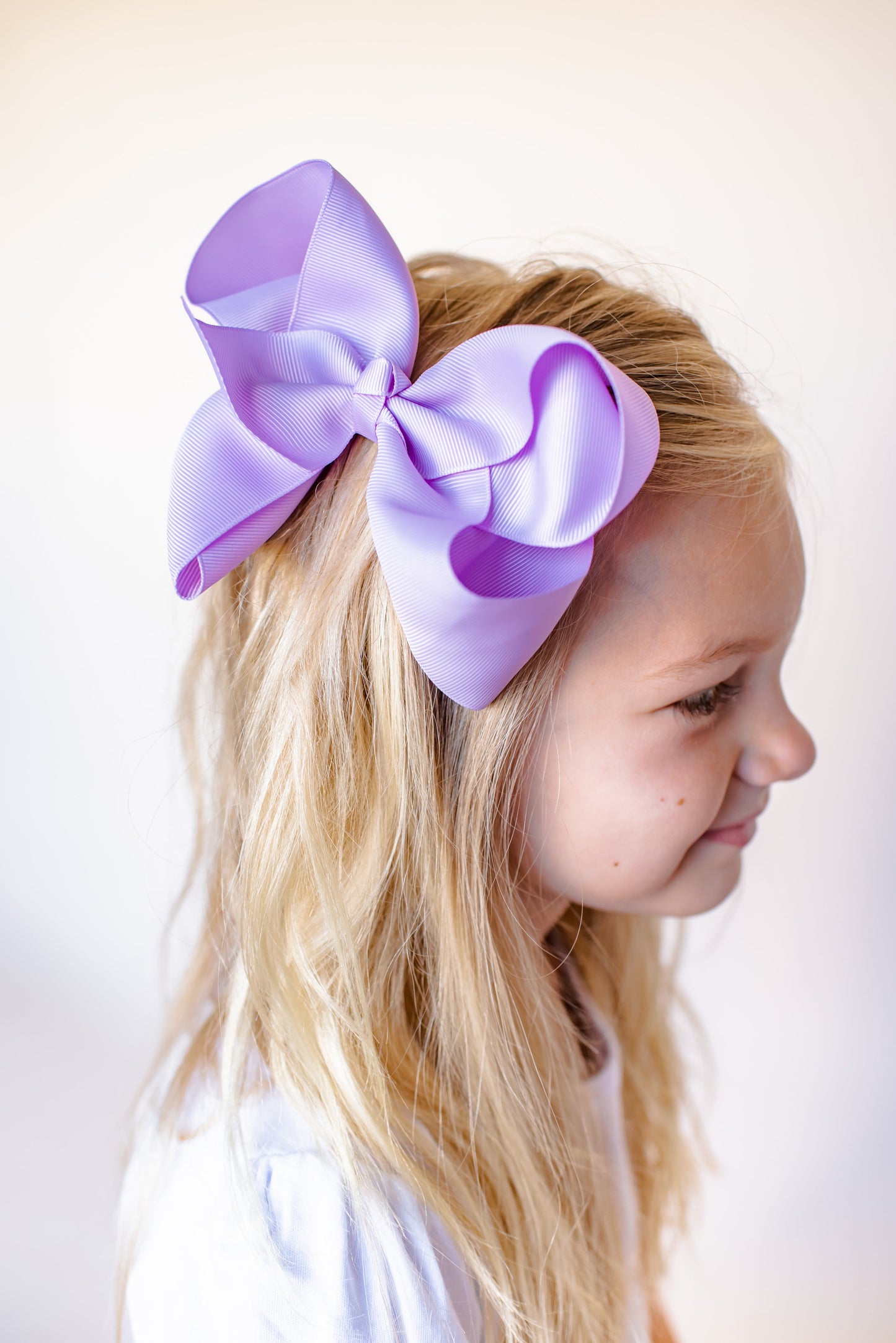 Boutique Solid Grosgrain Hair Bows – 38 Colors | 4", 6" & 8" | Alligator Clip | Girls & Toddlers