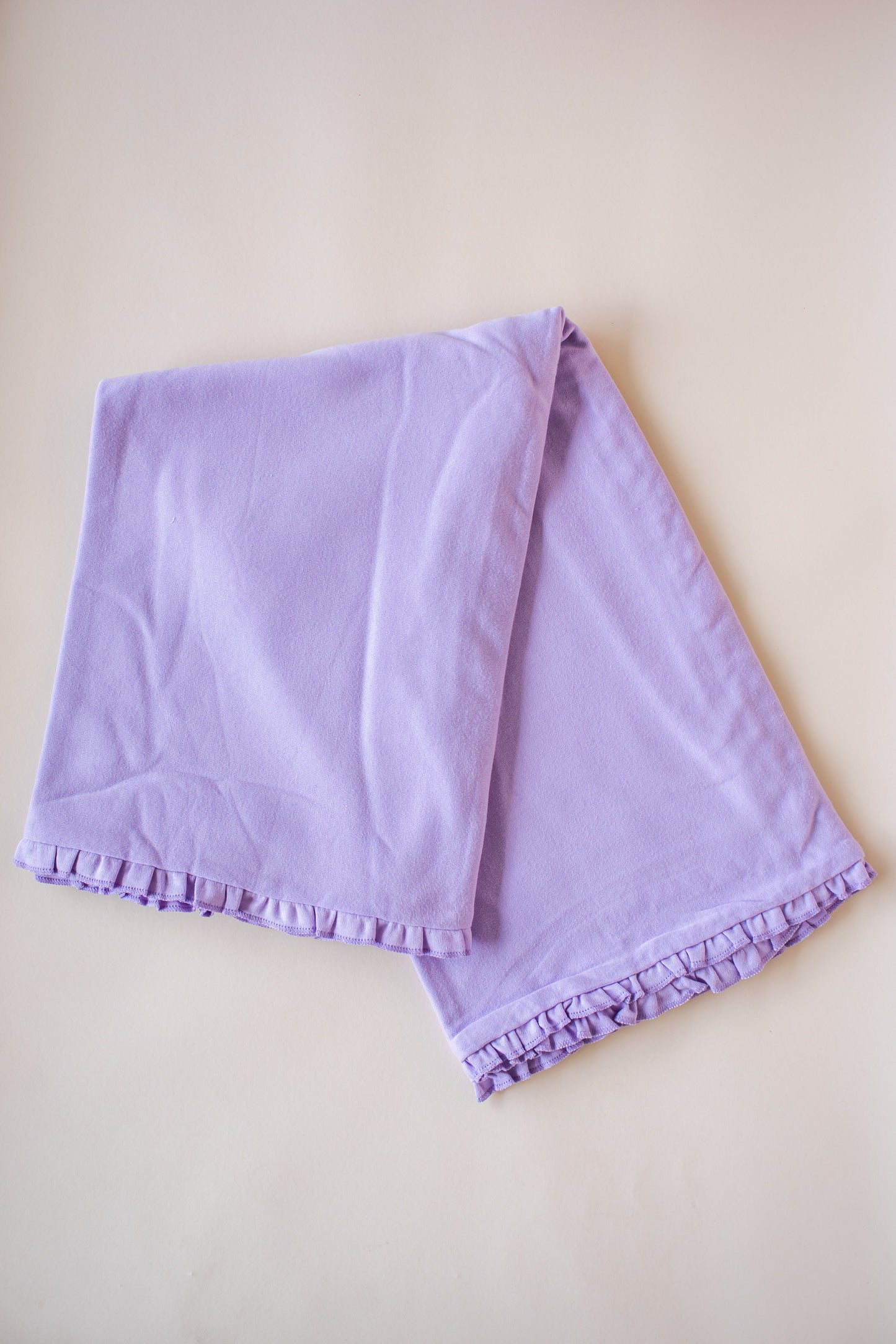 Ruffle Baby Blanket – Cotton Blank for Embroidery & Boutique │ 7 Colors │ 39” × 28”