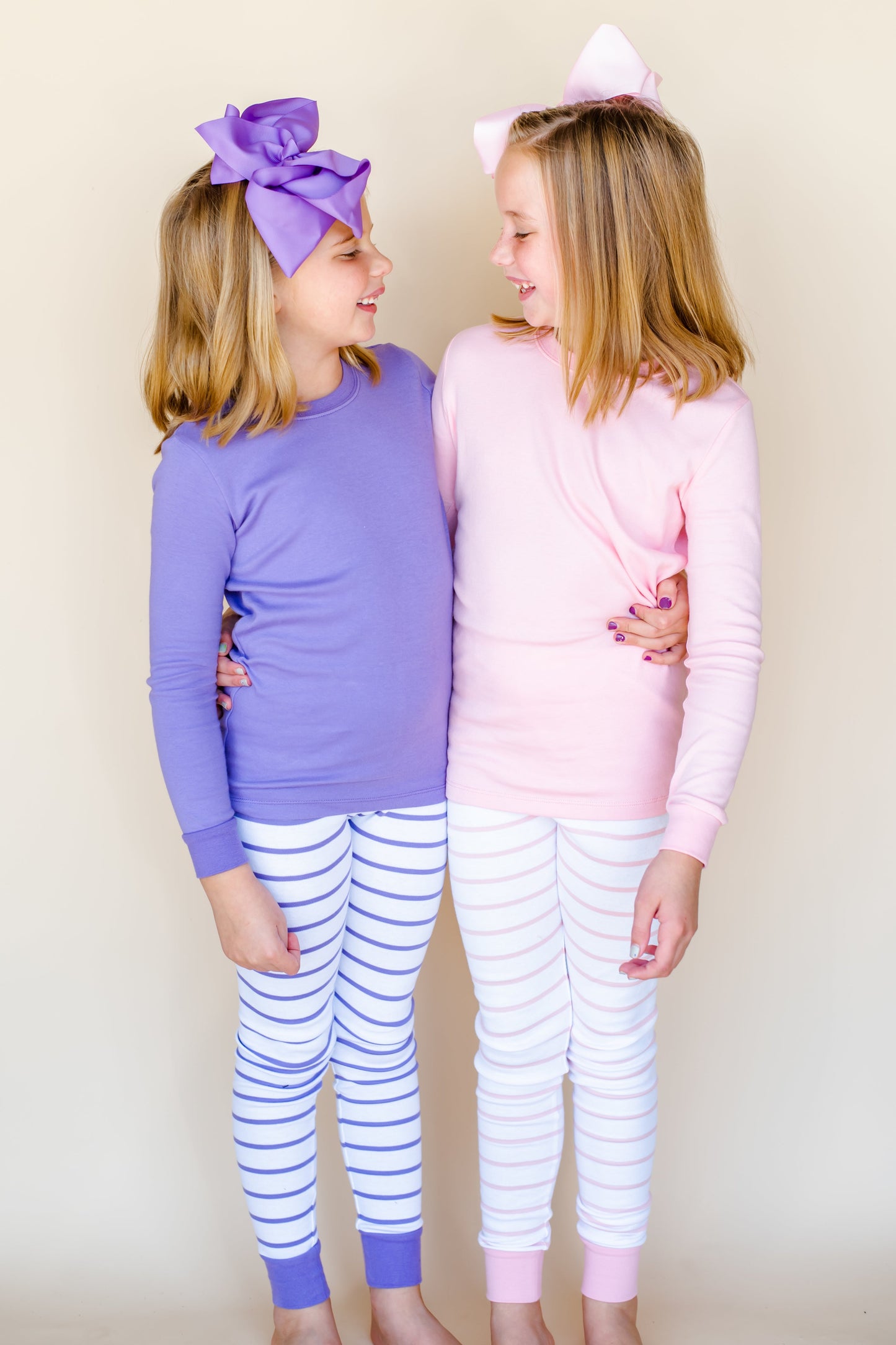 Valentine's Striped Kids Pajamas