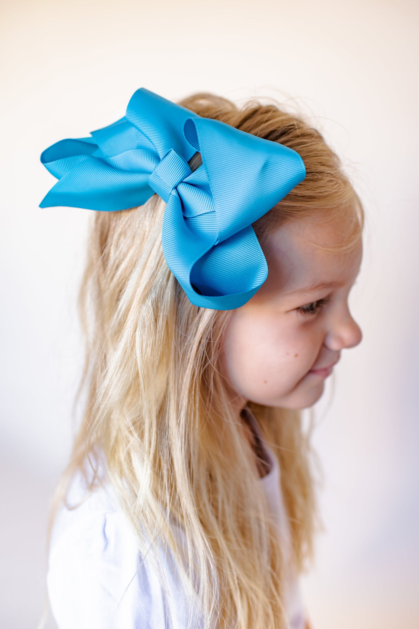 Boutique Solid Grosgrain Hair Bows – 38 Colors | 4", 6" & 8" | Alligator Clip | Girls & Toddlers