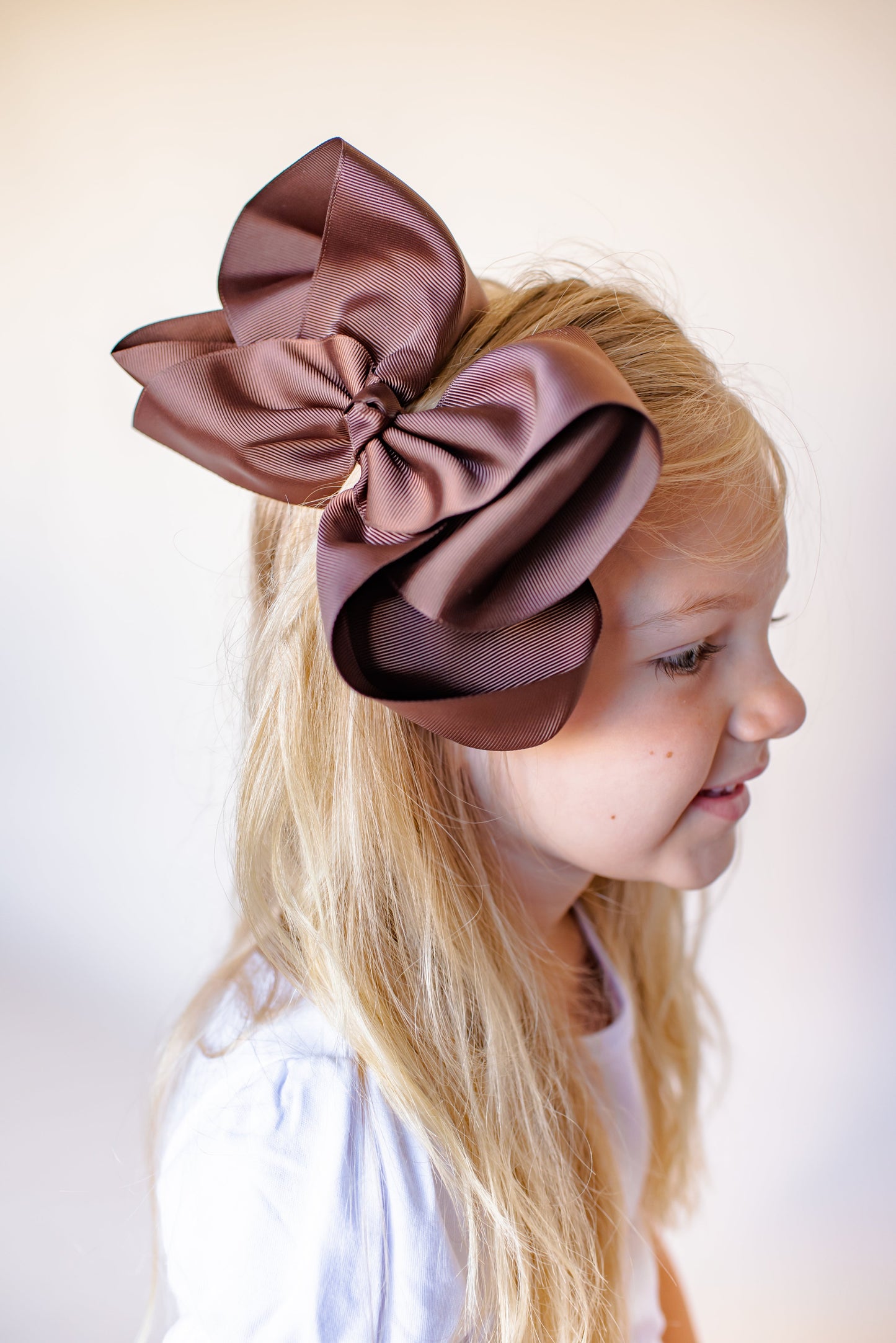 Boutique Solid Grosgrain Hair Bows – 38 Colors | 4", 6" & 8" | Alligator Clip | Girls & Toddlers