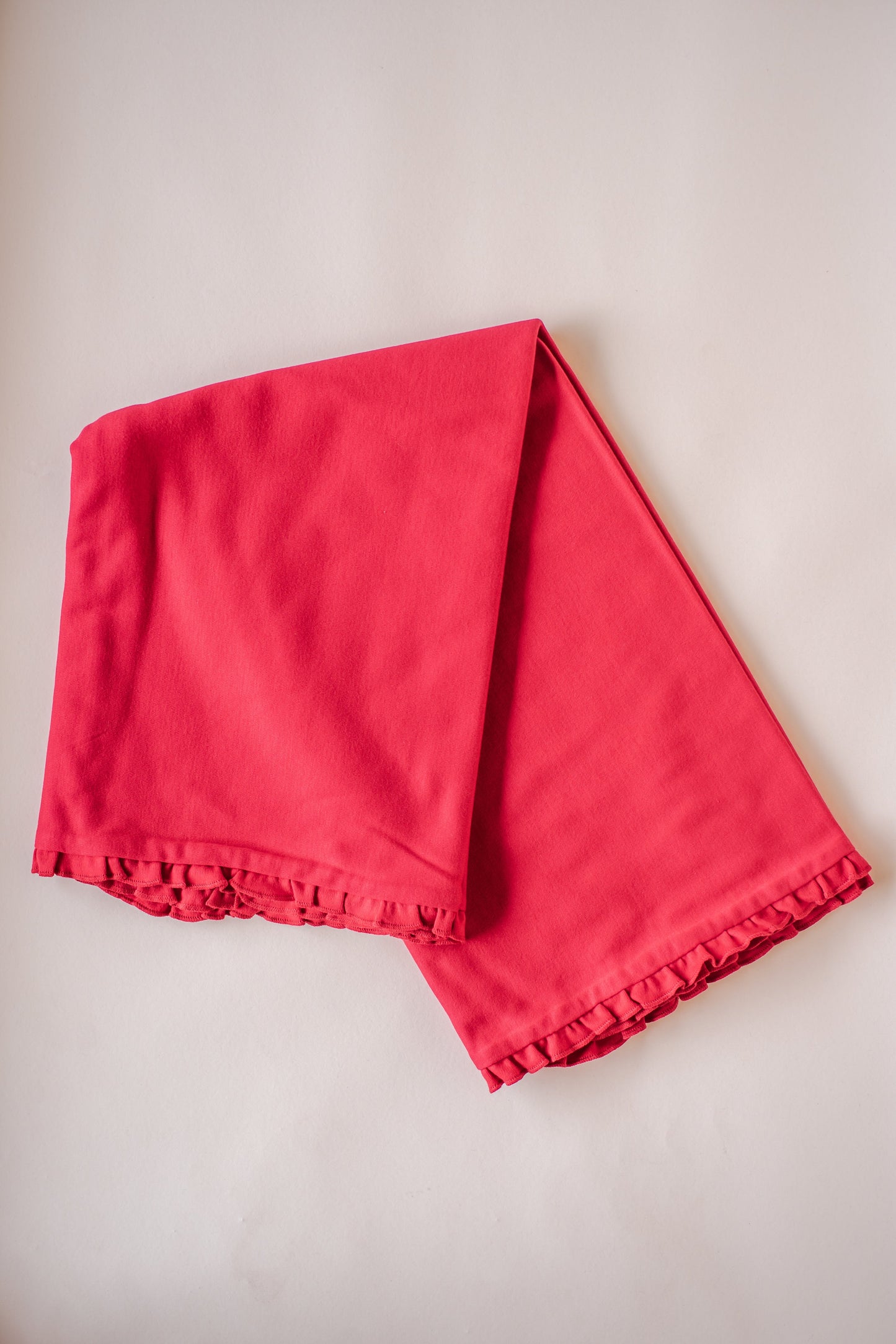 Ruffle Baby Blanket – Cotton Blank for Embroidery & Boutique │ 7 Colors │ 39” × 28”