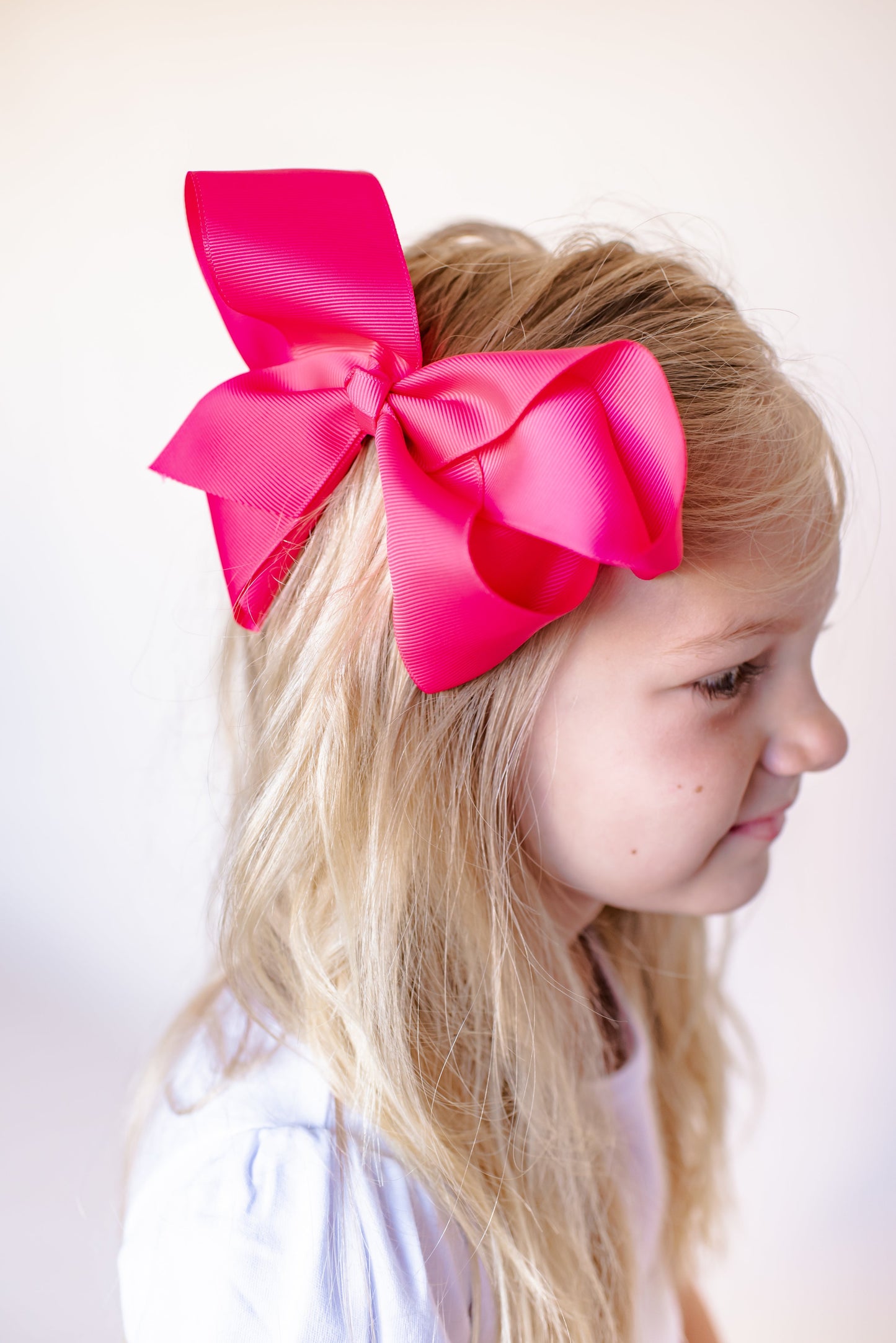 Boutique Solid Grosgrain Hair Bows – 38 Colors | 4", 6" & 8" | Alligator Clip | Girls & Toddlers