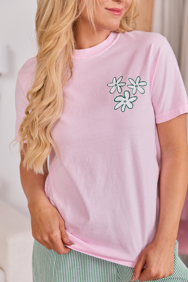 Good Things Happen Light Pink Comfort Colors Graphic Tee