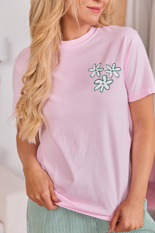 Good Things Happen Light Pink Comfort Colors Graphic Tee