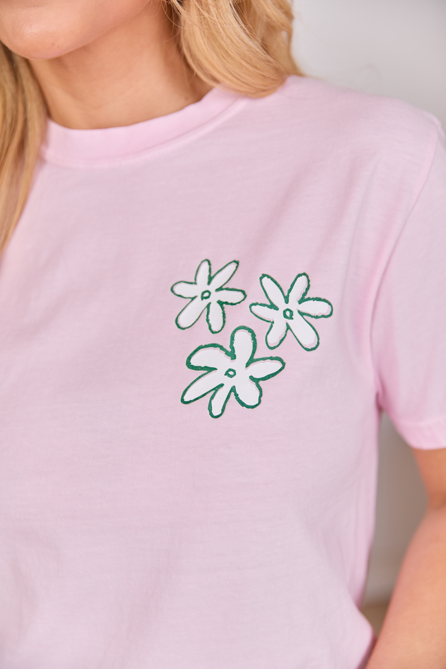 Good Things Happen Light Pink Comfort Colors Graphic Tee