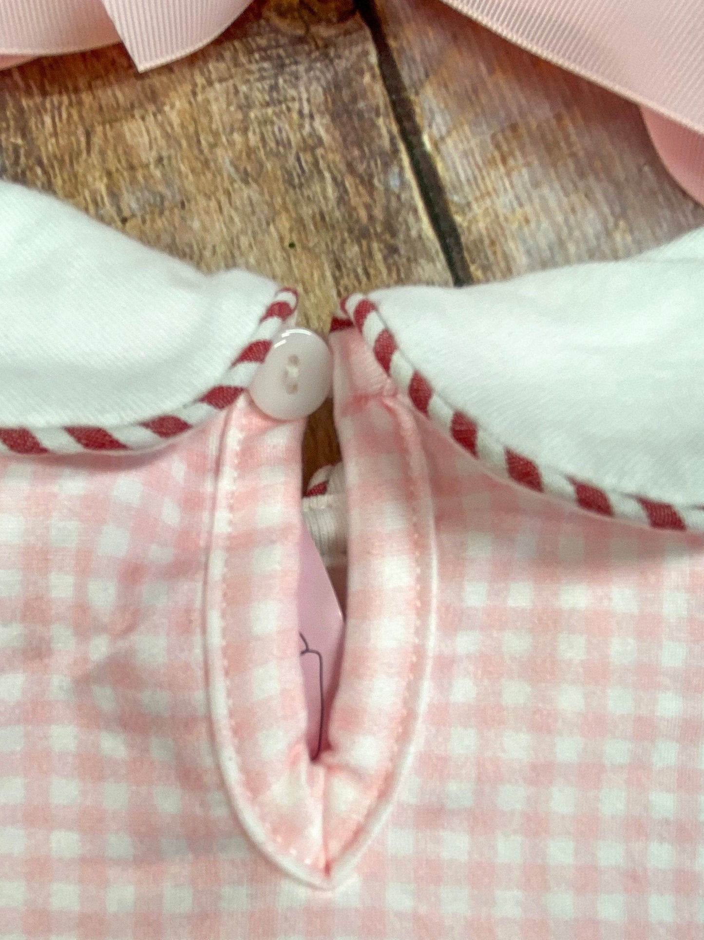 Gingerbread Friends Pink Embroidered Dress