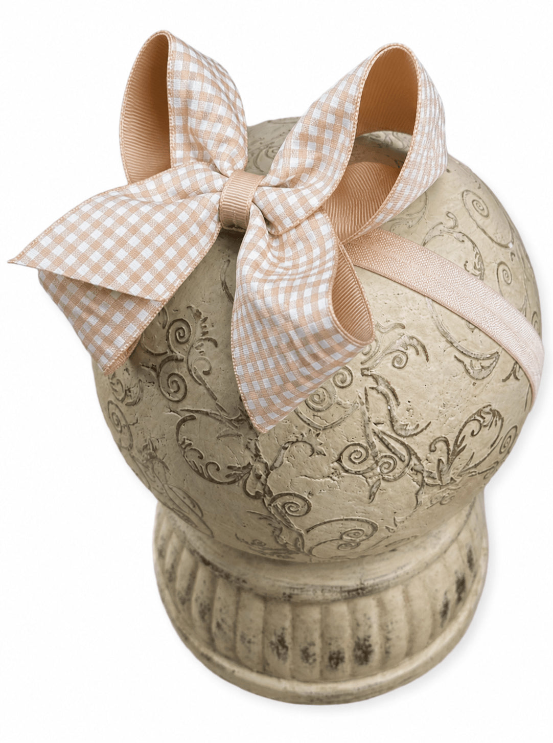 Gingham Classic Boutique Hair Bow | Clip or Headband