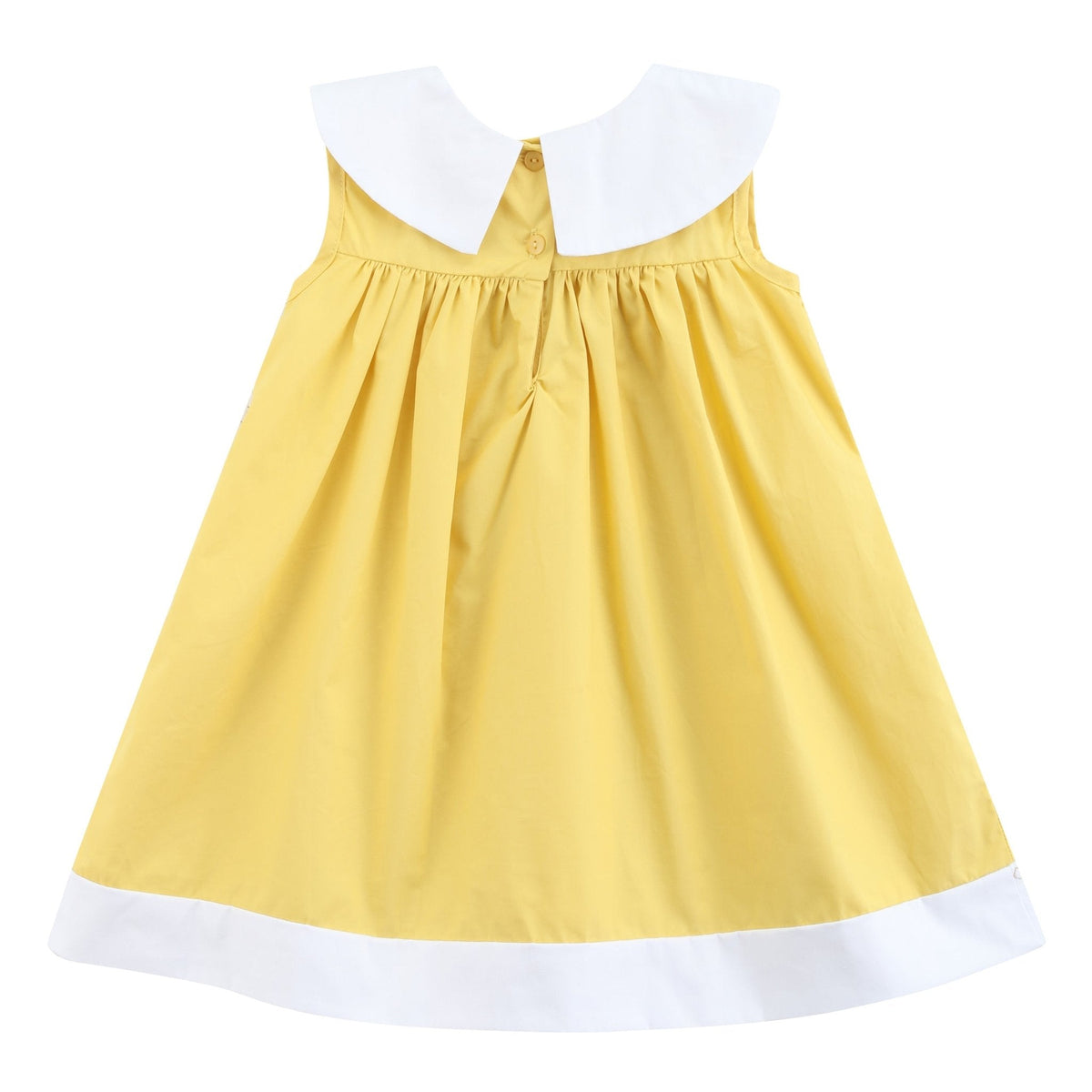 Golden Yellow Pumpkin Collared Dress