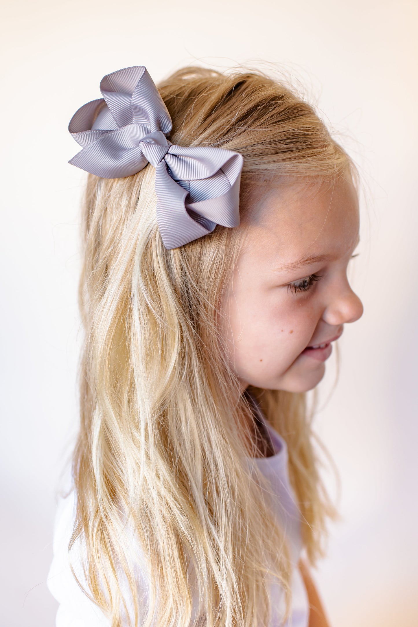 Boutique Solid Grosgrain Hair Bows – 38 Colors | 4", 6" & 8" | Alligator Clip | Girls & Toddlers