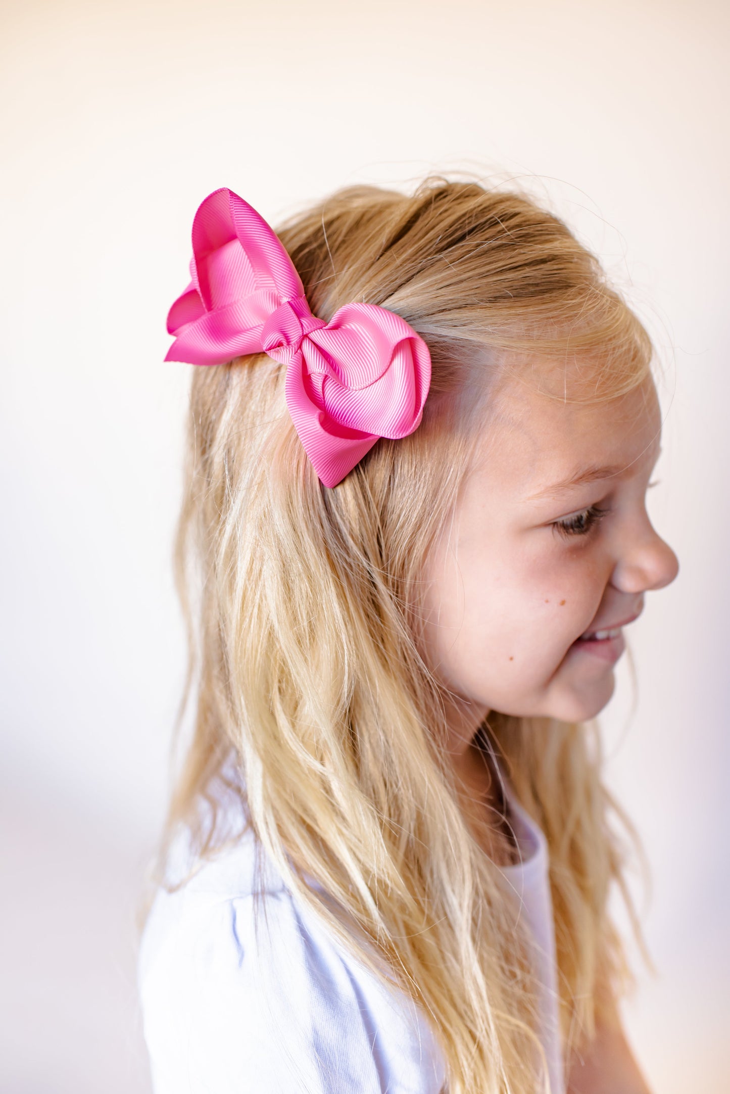 Boutique Solid Grosgrain Hair Bows – 38 Colors | 4", 6" & 8" | Alligator Clip | Girls & Toddlers