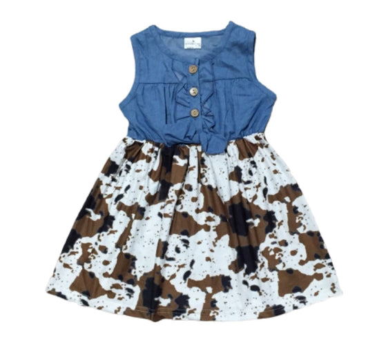 Brown cow dress