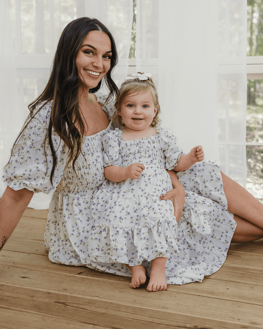 Katherine Dress - Lavender Floral