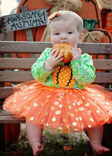 Legacy Gold Polka Dot Baby Tutu