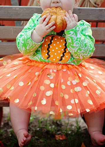 Legacy Gold Polka Dot Baby Tutu