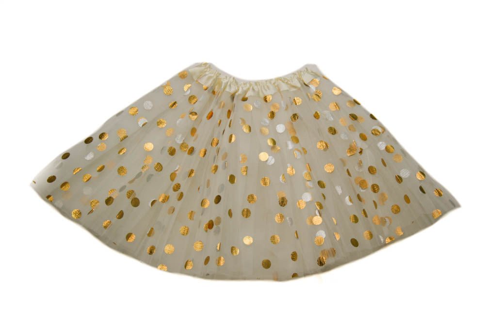Clearance Gold Dot Tutu Skirt | Baby, Girl, Teen, Adult to Plus Size | Classic Tutus