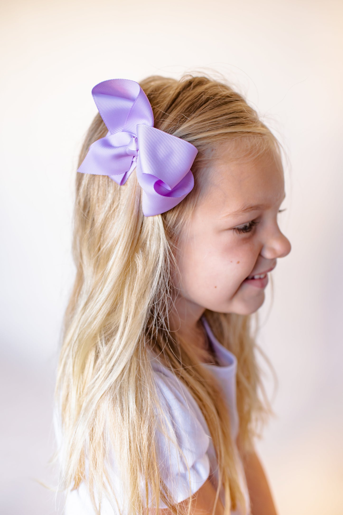 Boutique Solid Grosgrain Hair Bows – 38 Colors | 4", 6" & 8" | Alligator Clip | Girls & Toddlers