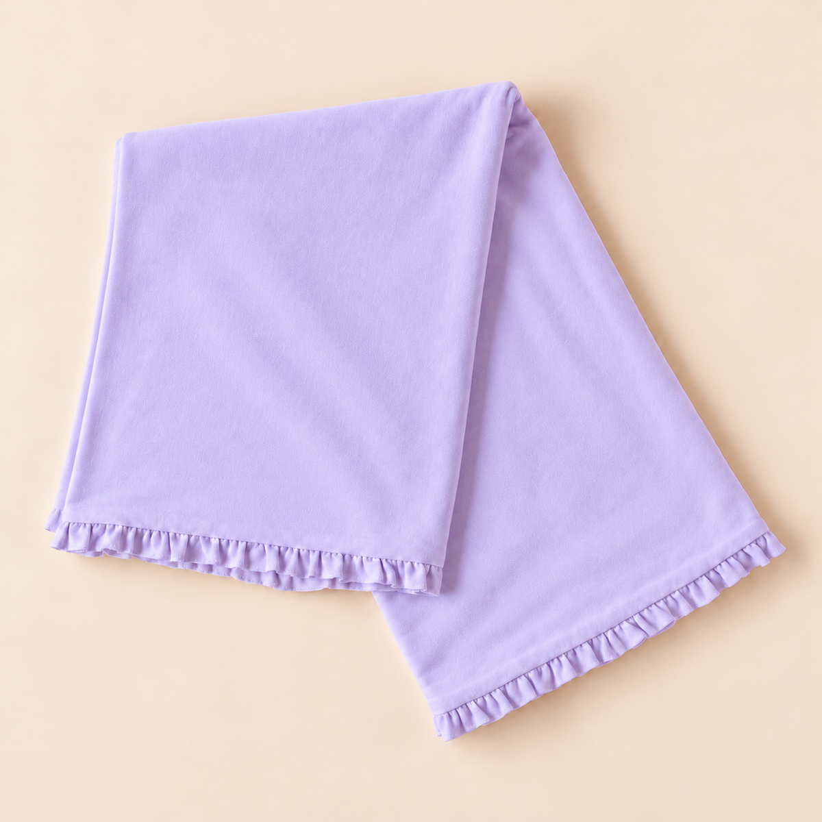 Ruffle Baby Blanket – Cotton Blank for Embroidery & Boutique │ 7 Colors │ 39” × 28”