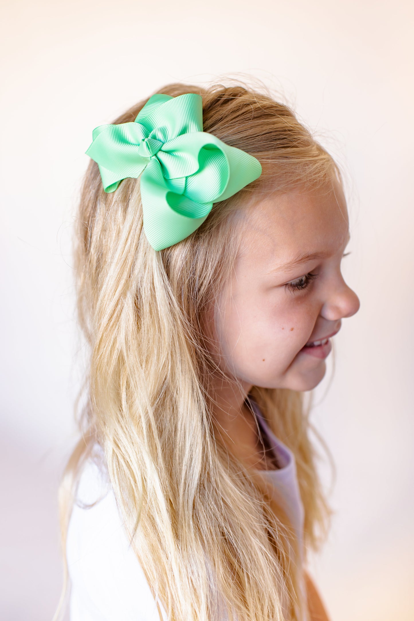 Boutique Solid Grosgrain Hair Bows – 38 Colors | 4", 6" & 8" | Alligator Clip | Girls & Toddlers