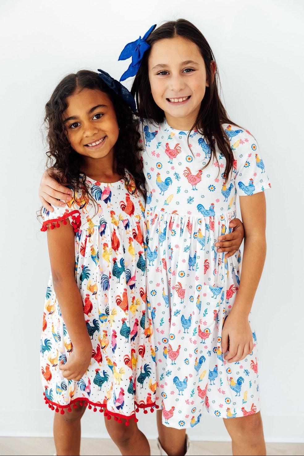 Rooster Pom Pom Dress