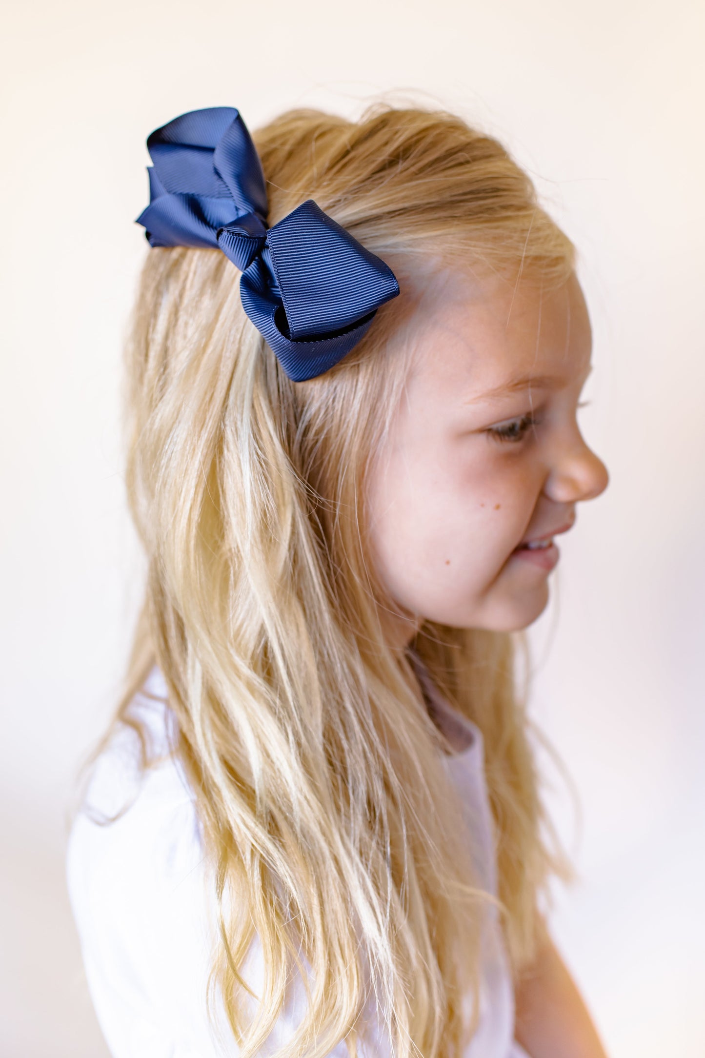 Boutique Solid Grosgrain Hair Bows – 38 Colors | 4", 6" & 8" | Alligator Clip | Girls & Toddlers