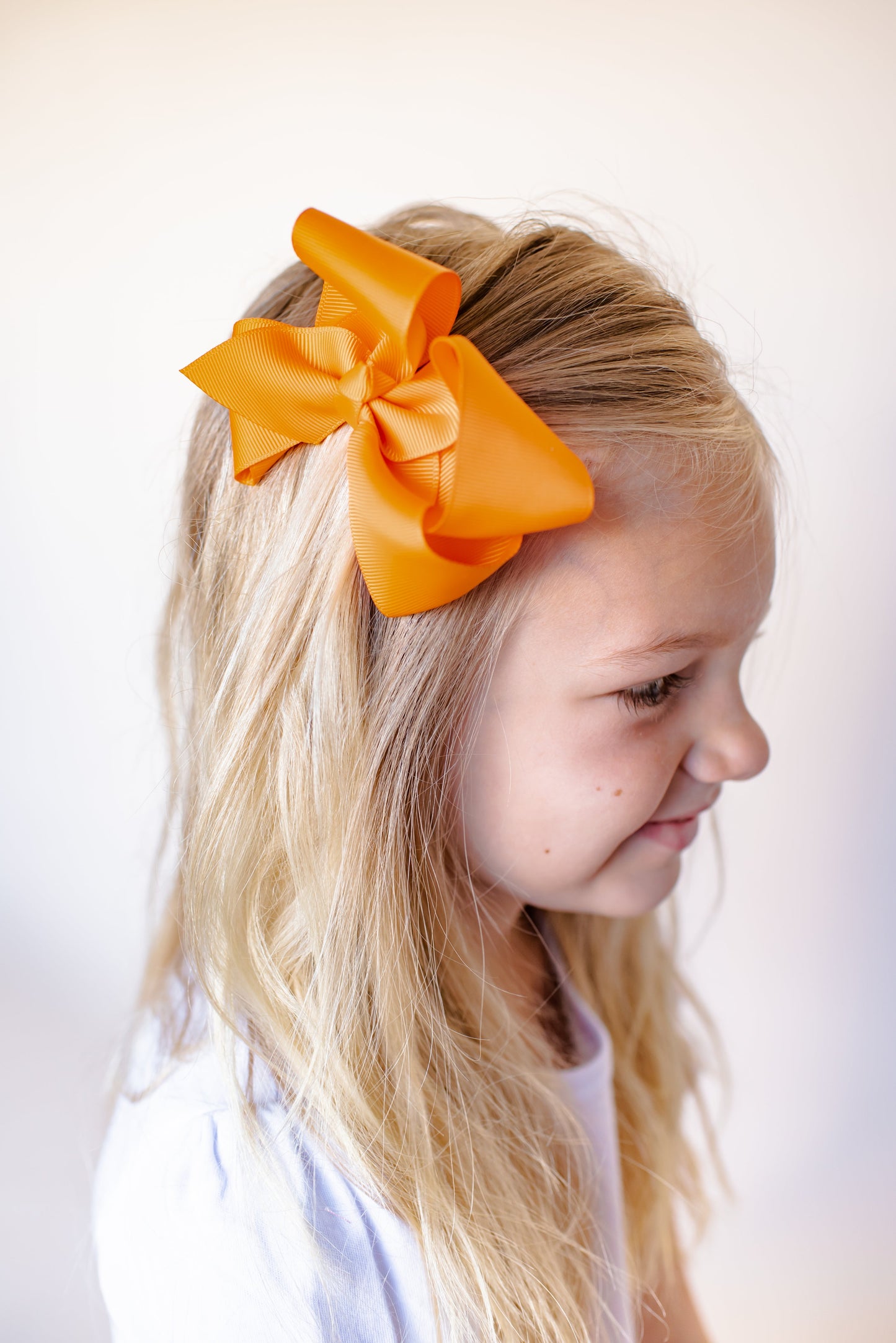 Boutique Solid Grosgrain Hair Bows – 38 Colors | 4", 6" & 8" | Alligator Clip | Girls & Toddlers