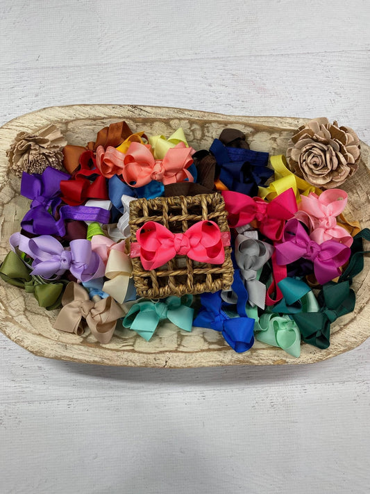Original Grosgrain Hair Bow - Headband - 3"