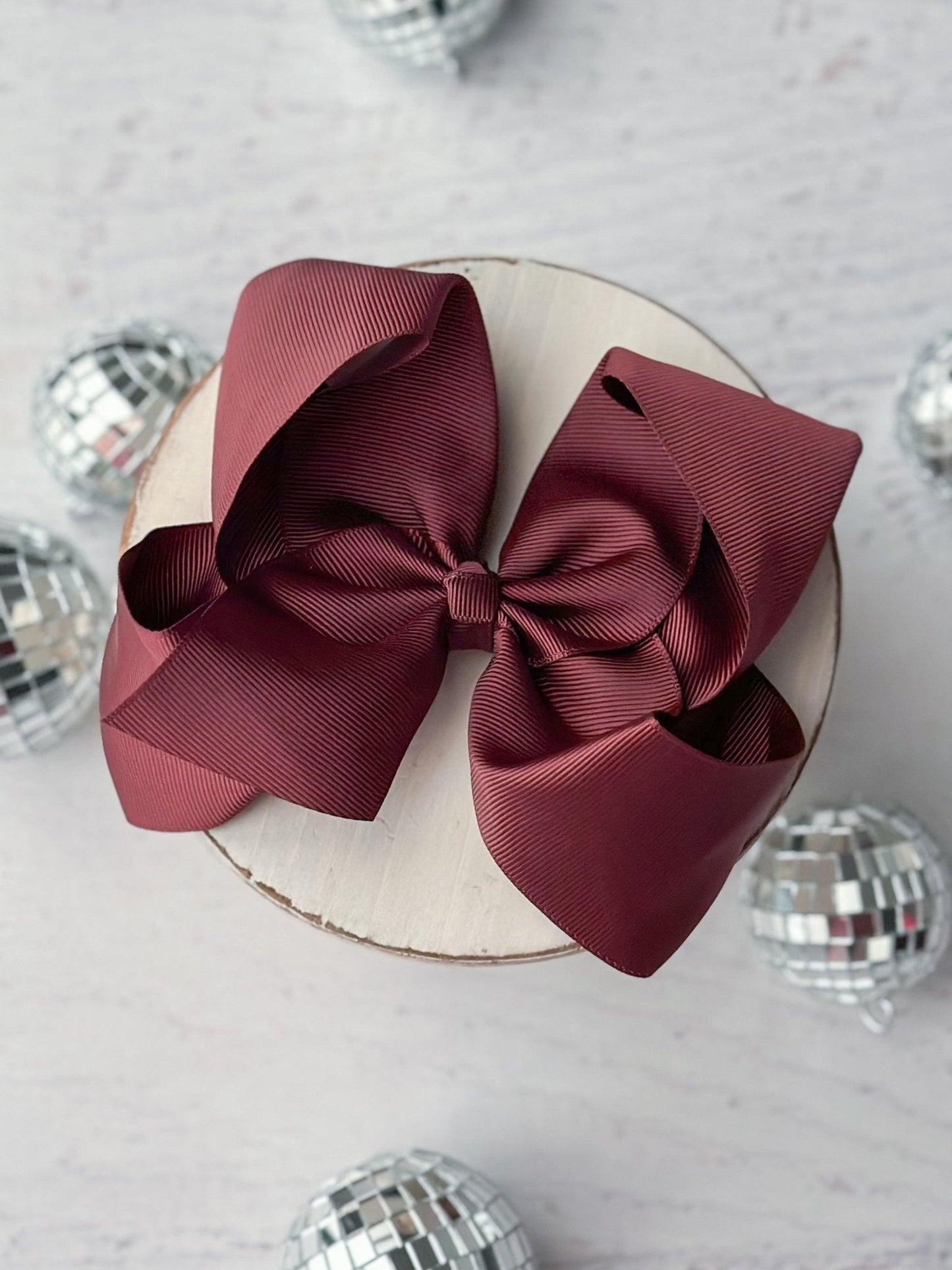 5.5" Oversize Grosgrain Hair Bow | Alligator Clip