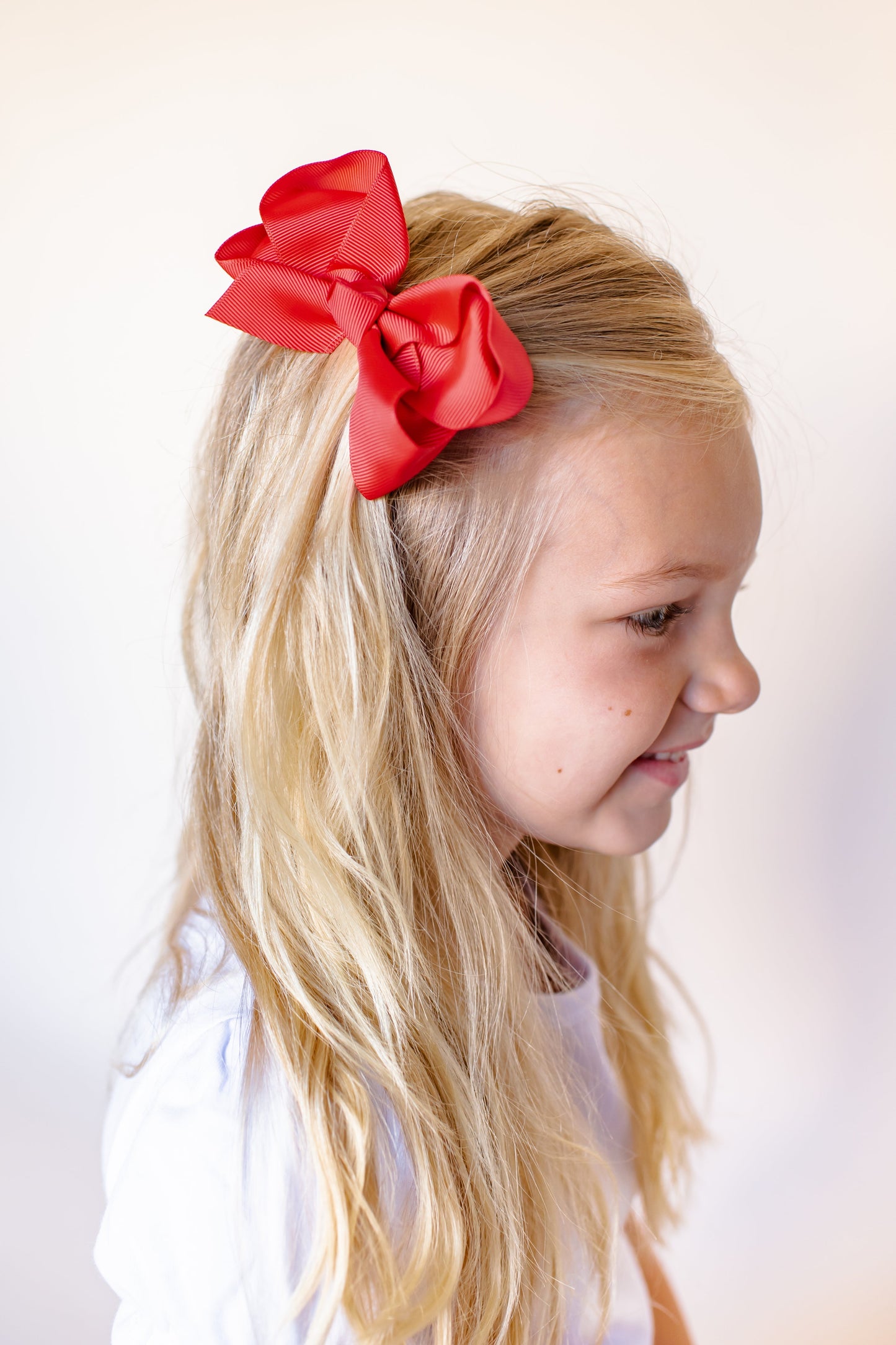 Boutique Solid Grosgrain Hair Bows – 38 Colors | 4", 6" & 8" | Alligator Clip | Girls & Toddlers