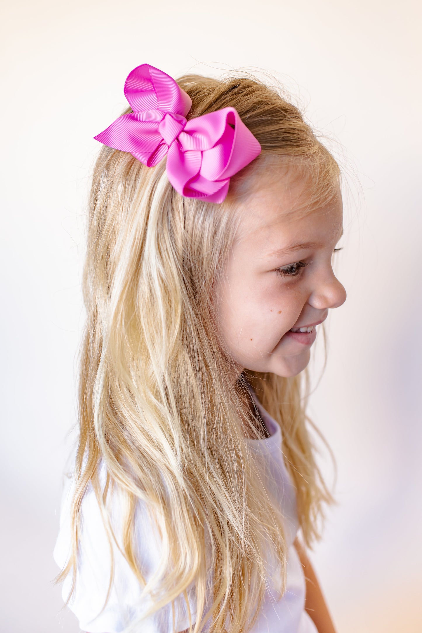 Boutique Solid Grosgrain Hair Bows – 38 Colors | 4", 6" & 8" | Alligator Clip | Girls & Toddlers