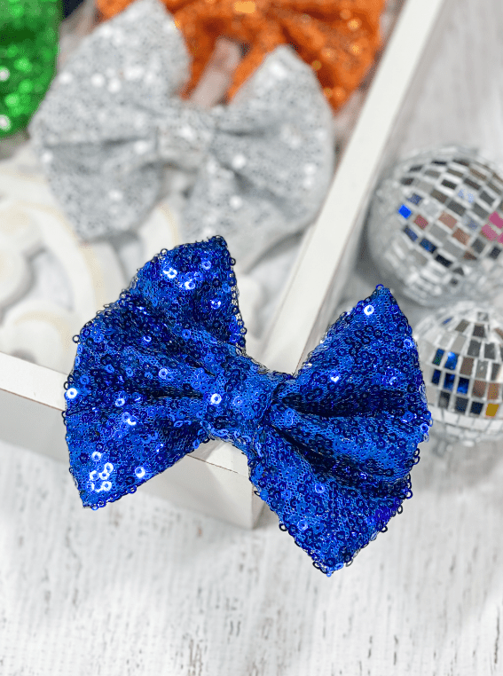 4" Sequin Hair Bow | Alligator Clip