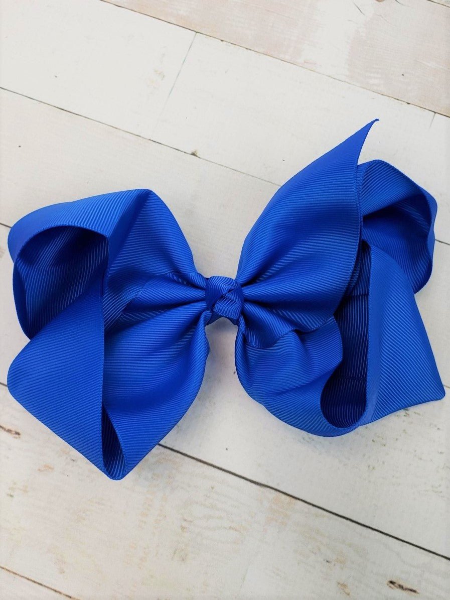 6.5" Texas Size Grosgrain Hair Bow | Alligator or French Clip