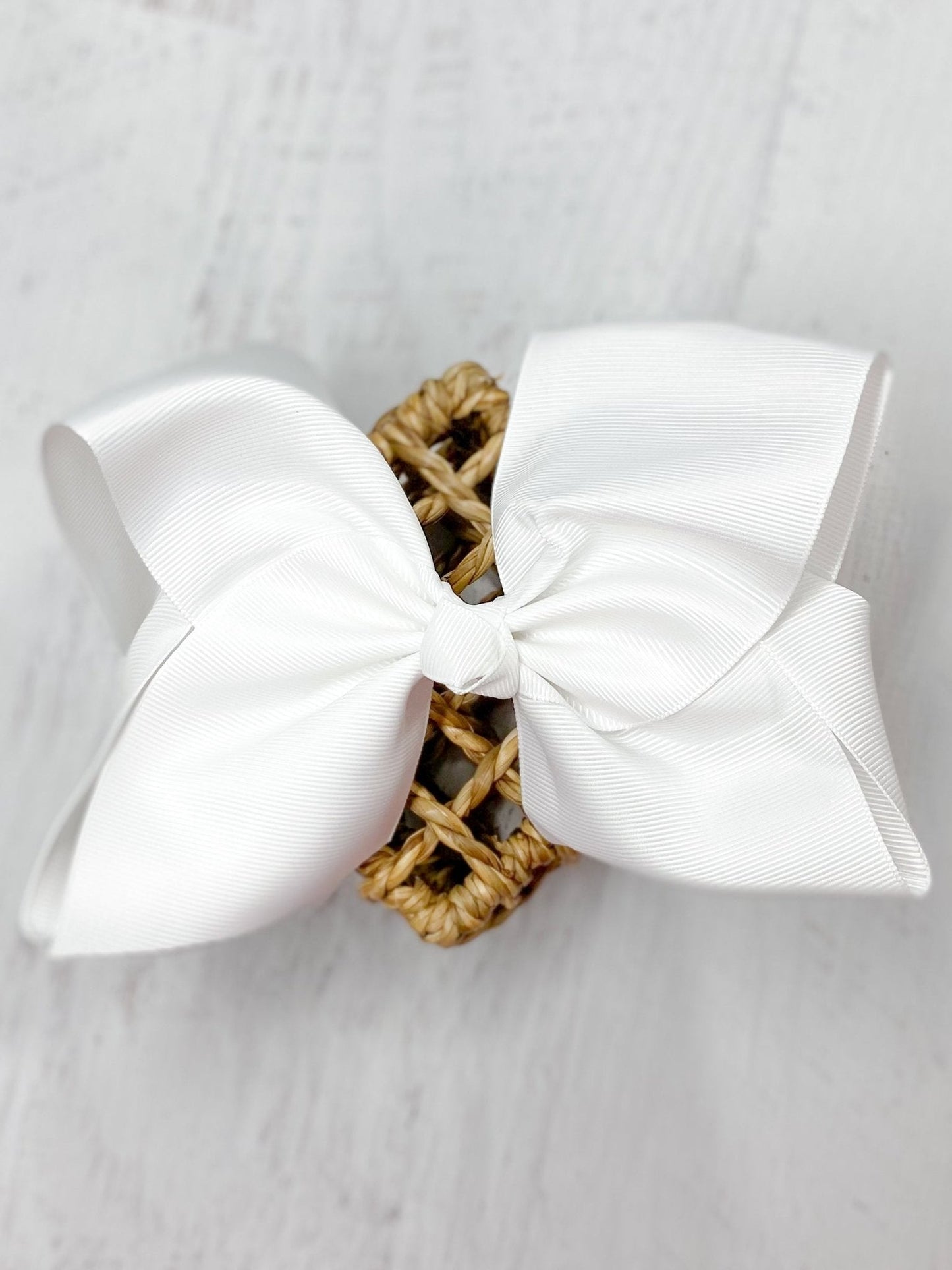 6.5" Texas Size Grosgrain Hair Bow | Alligator or French Clip