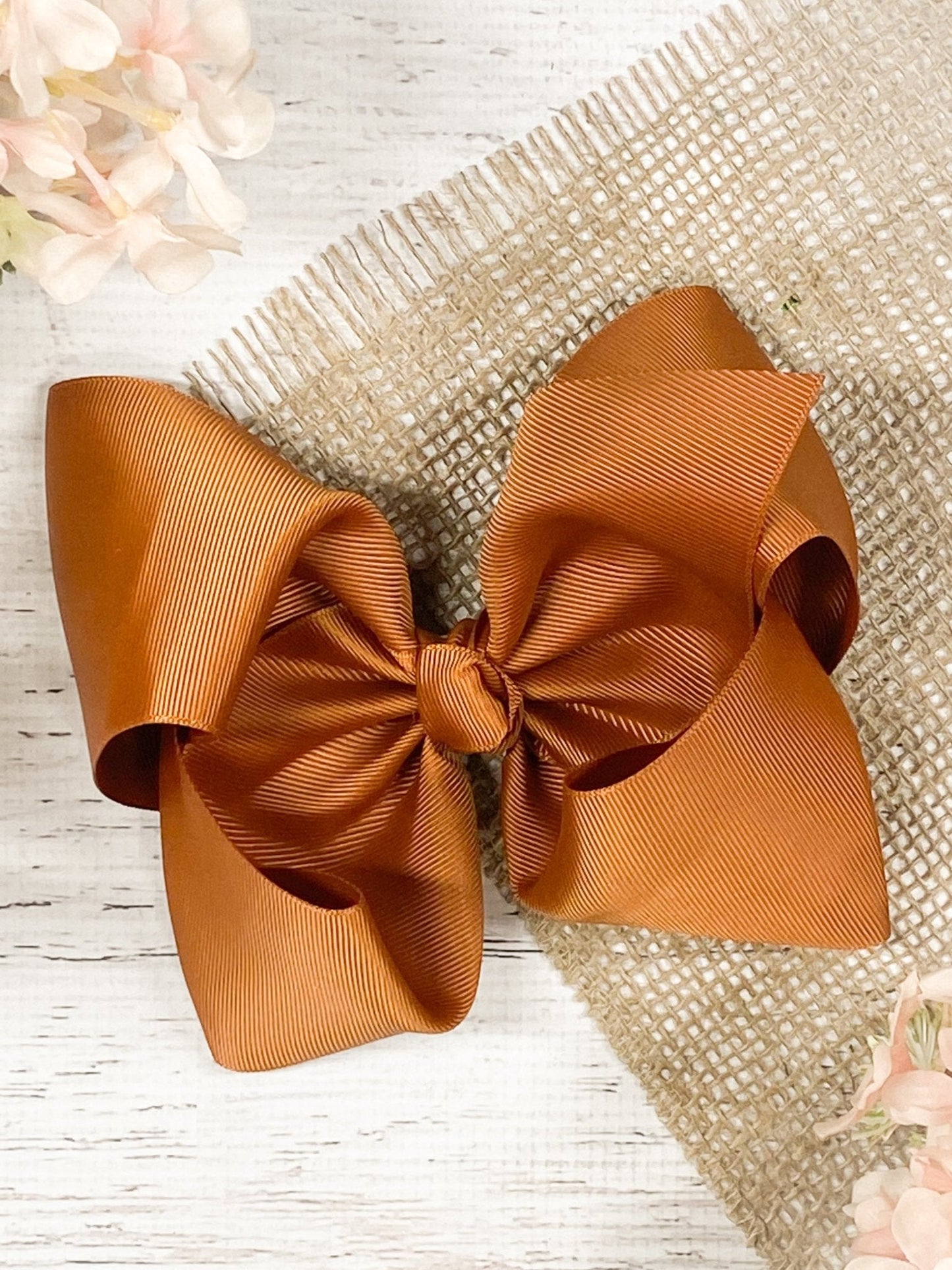6.5" Texas Size Grosgrain Hair Bow | Alligator or French Clip